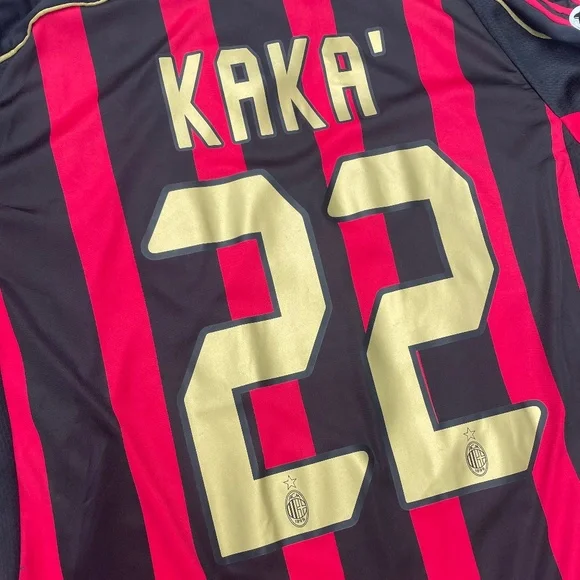 Kaka #22 2006 - 07 Ac Milan Home Short sleeve Retro Jersey - Picture 6 of 7